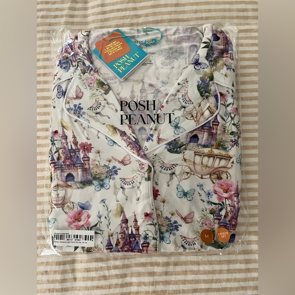NWT- Posh Peanut Floral Katrina women’s luxe Pajama Set